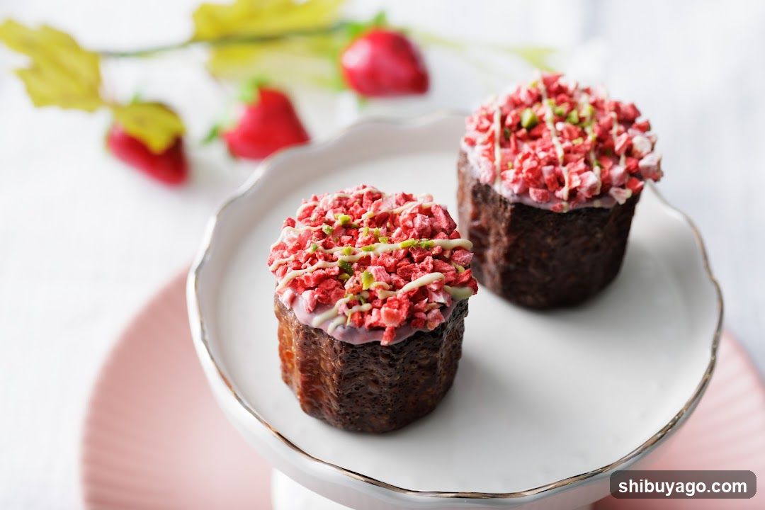 Strawberry Cupcakes on a Stand