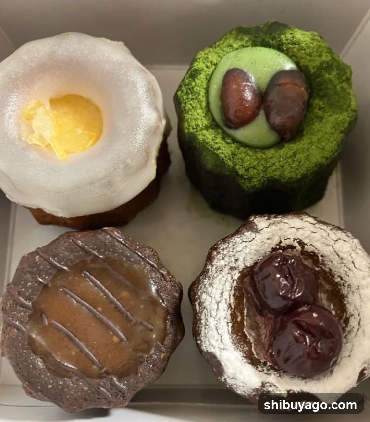 Four Pastries in a Box
