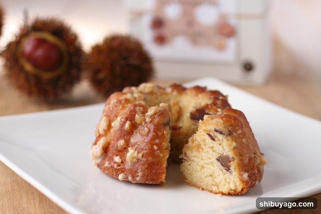 Chestnut Cake with Glaze