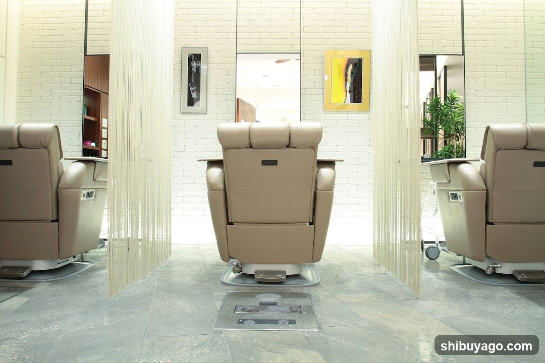 Salon Interior with Beige Chairs