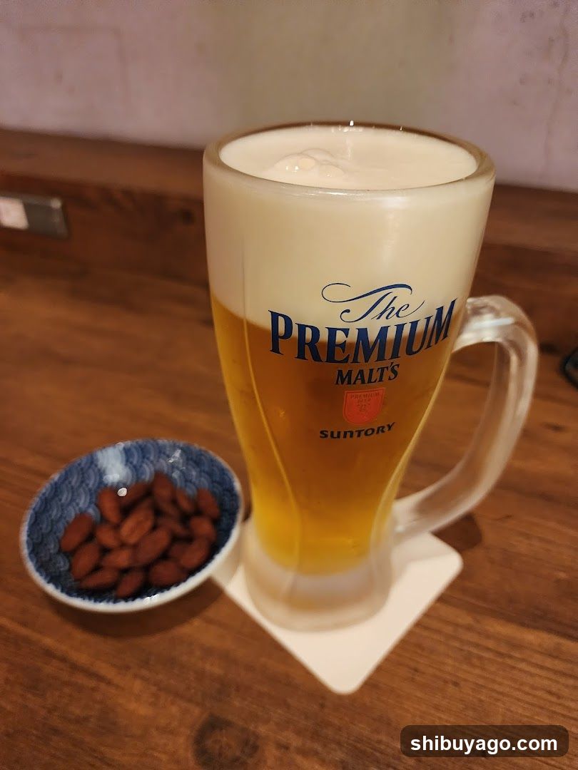 Suntory Premium Malt's Beer with Almonds