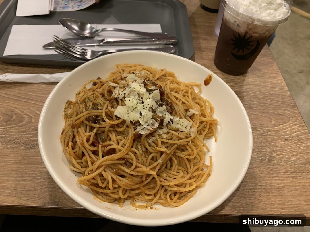 Spaghetti with Cheese Topping