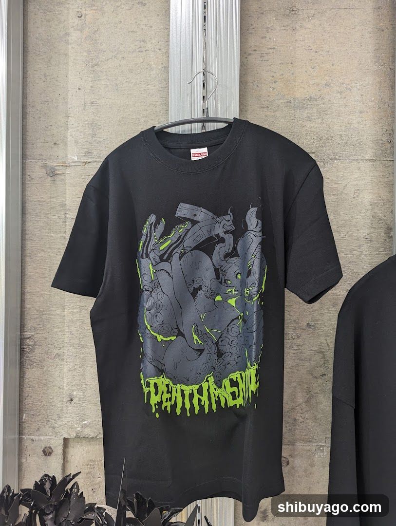 Black T-Shirt with Graphic Design