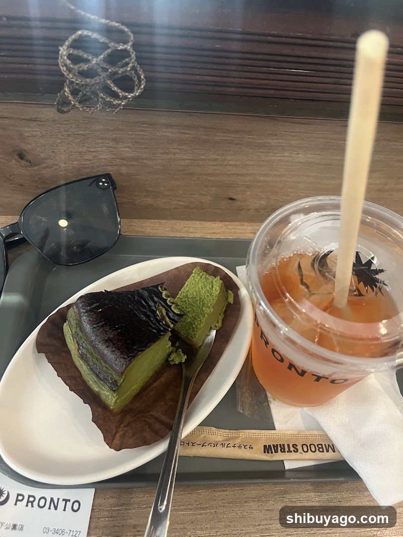 Matcha Dessert and Drink