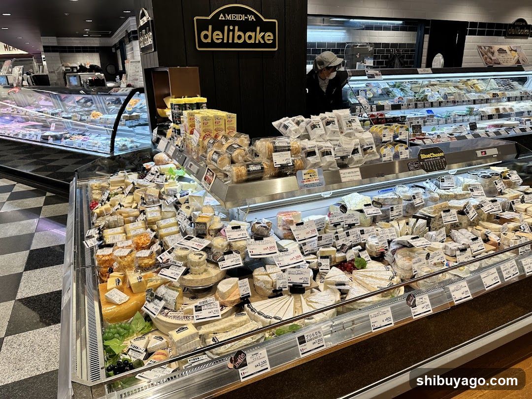 Meidi-Ya Delibake Cheeses and Pastries Display