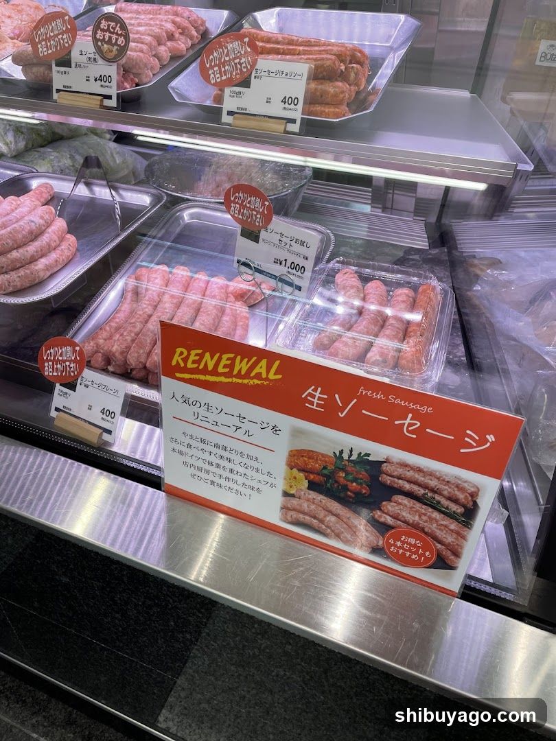 Fresh Sausage Display
