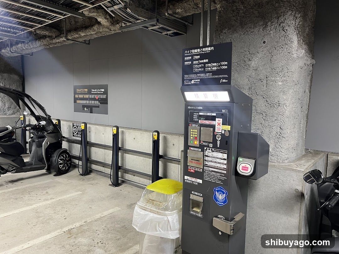 Parking Area with Kiosk