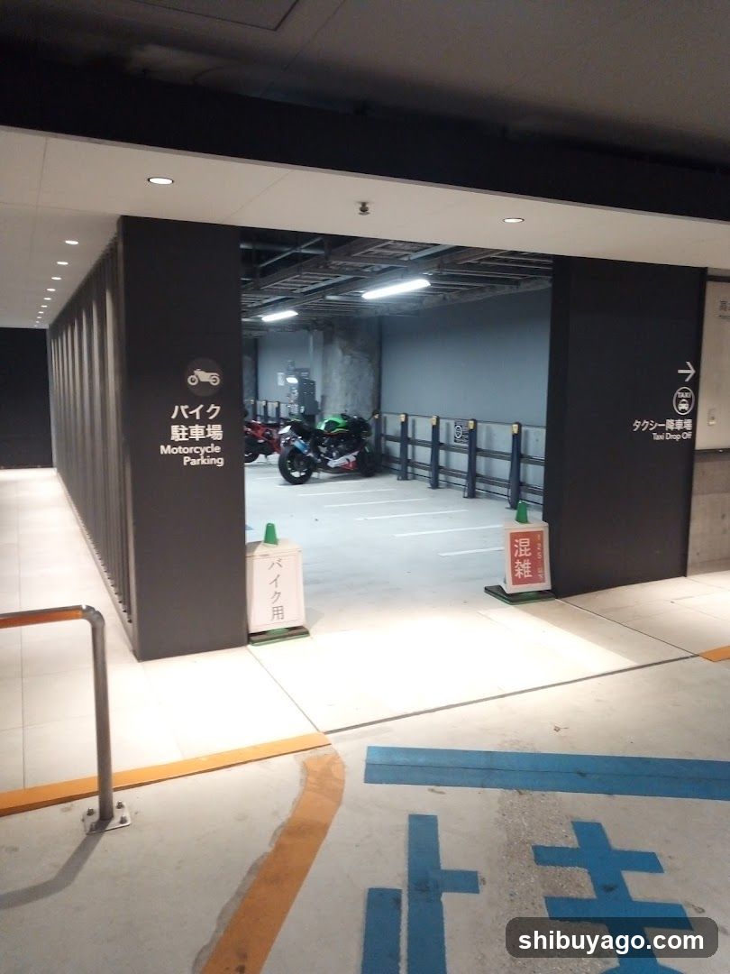 Motorcycle Parking Entrance