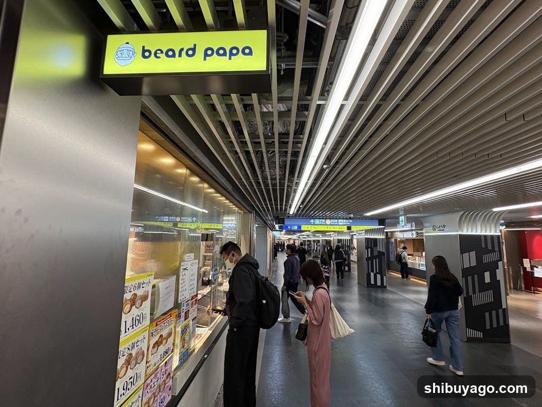 beard papa shop interior view