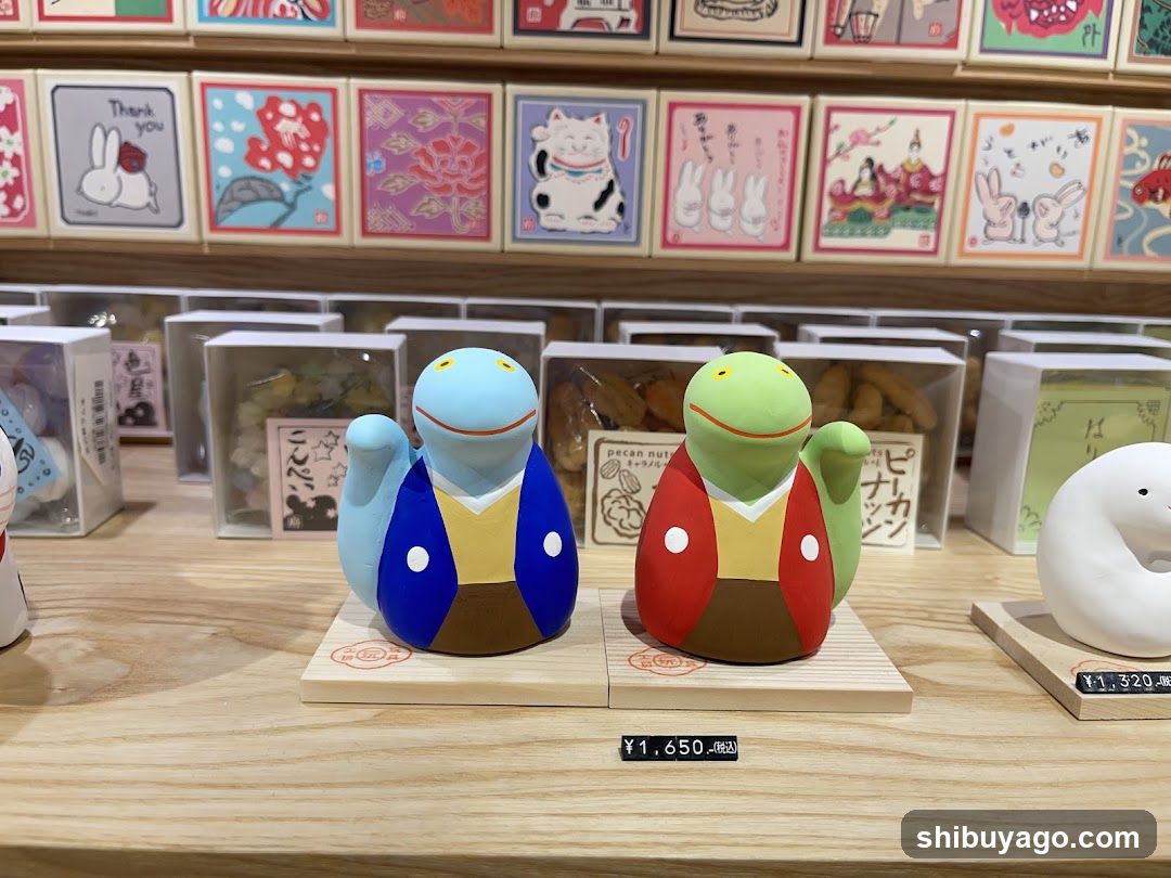 Decorative Frog Figurines Display