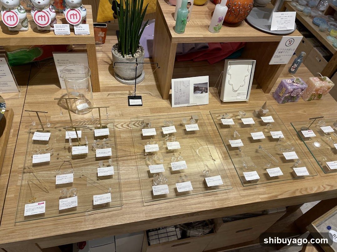 Jewelry Display in Store Interior
