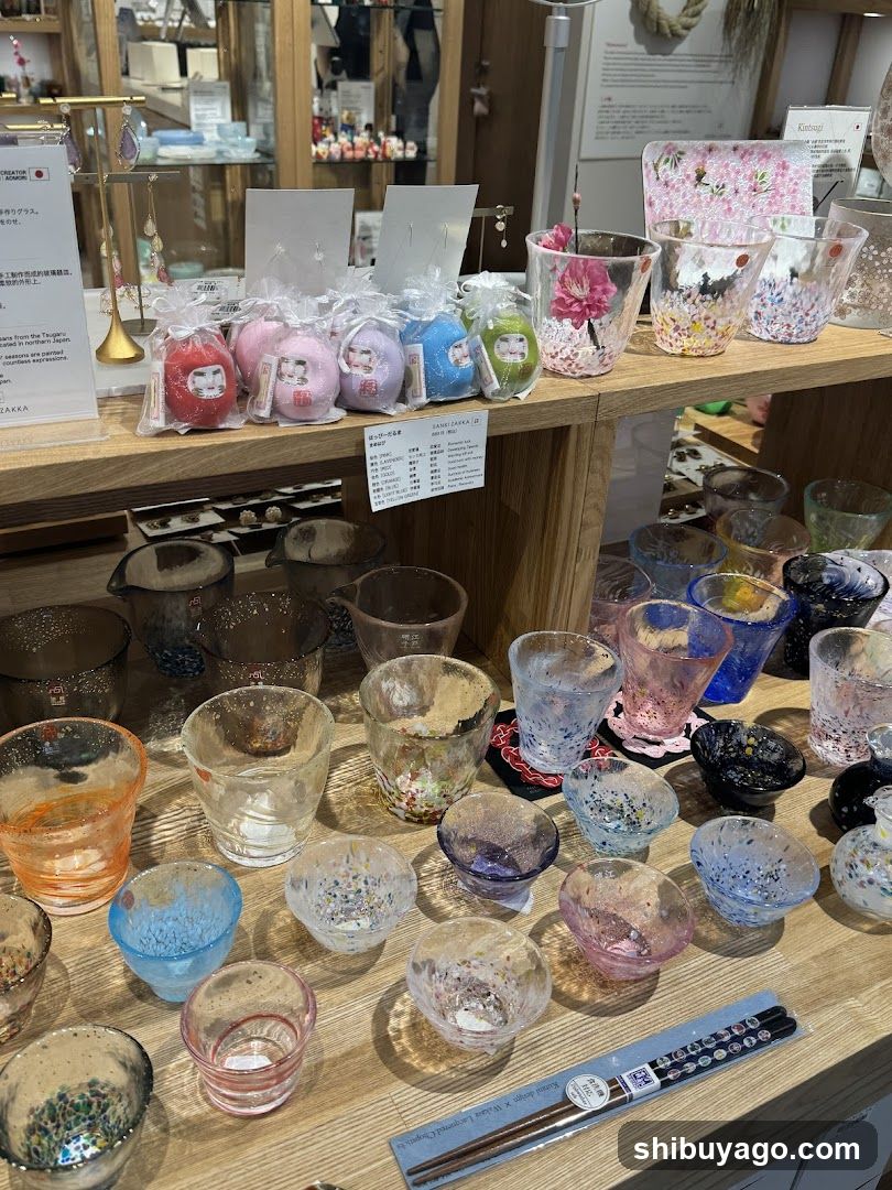 Glassware and Bath Products Display