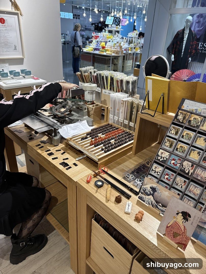 Japanese Stationery and Art Supplies Shop Interior