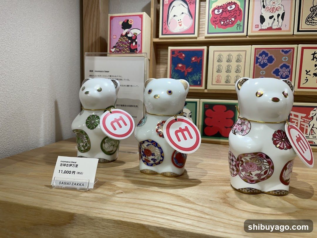 Sanki Zakka Bear Figurines Display