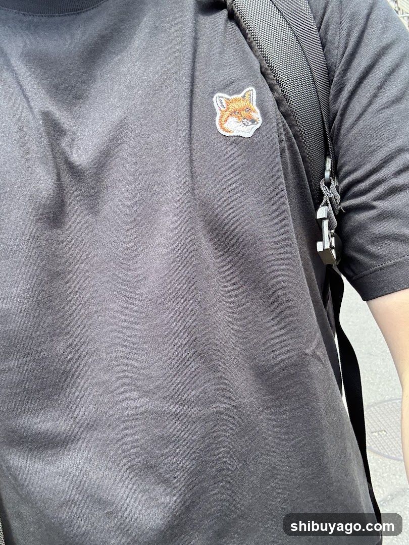 Grey T-Shirt with Fox Patch