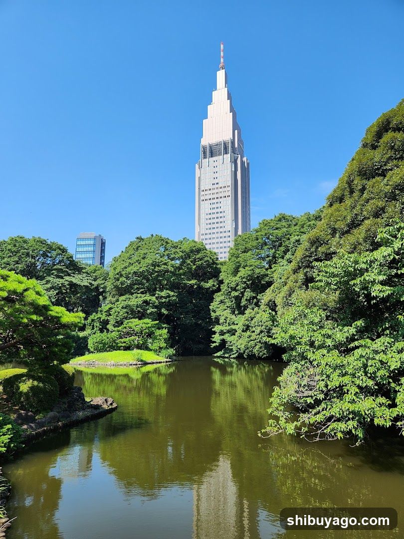 Tokyo Skytree Reflection in Park Pond