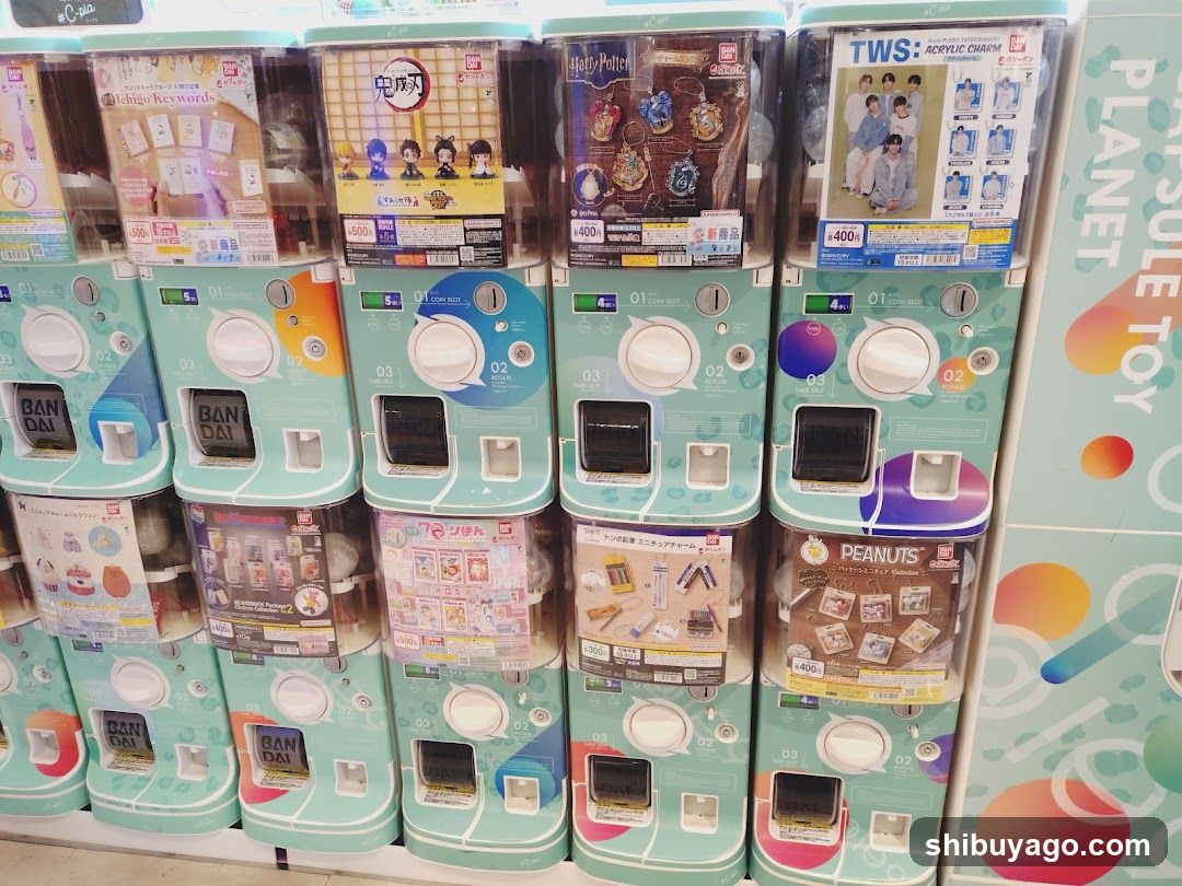 Gachapon Machine Row