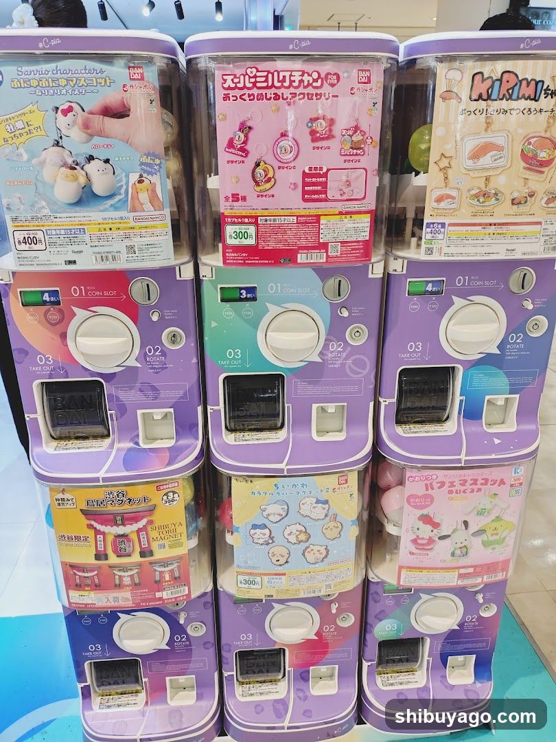Gashapon Machines Display