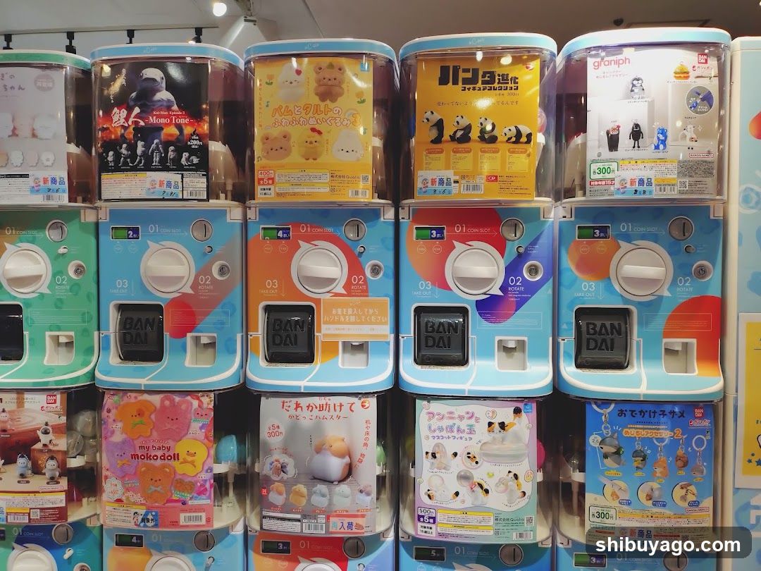 Gashapon Machines Display