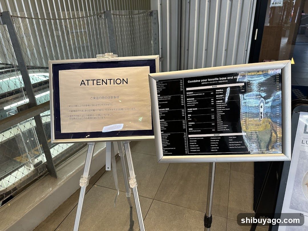 Attention Notice and Menu Board Display