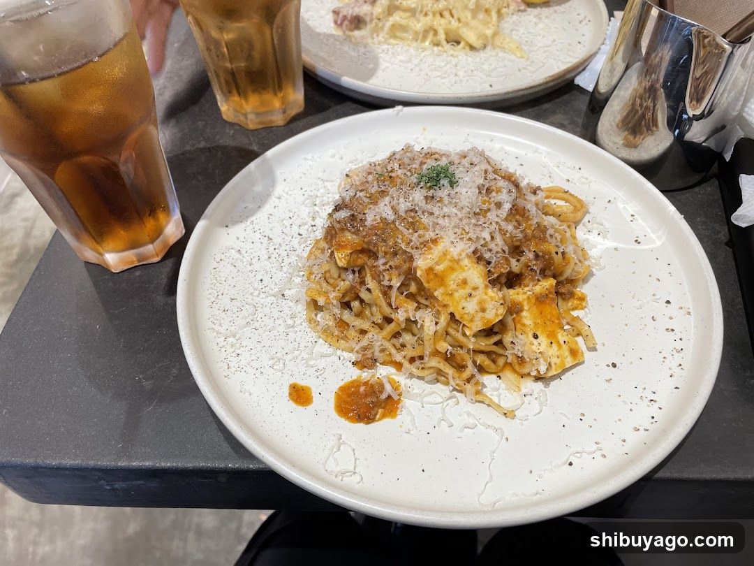 Pasta Dish with Cheese and Sauce