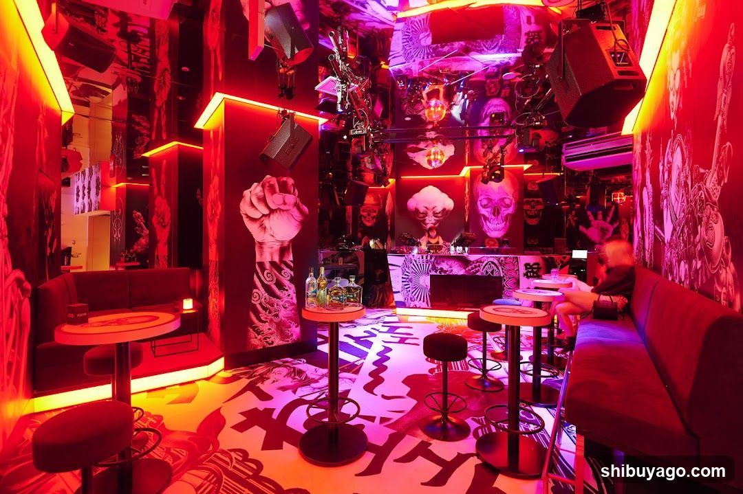 Neon Bar Interior