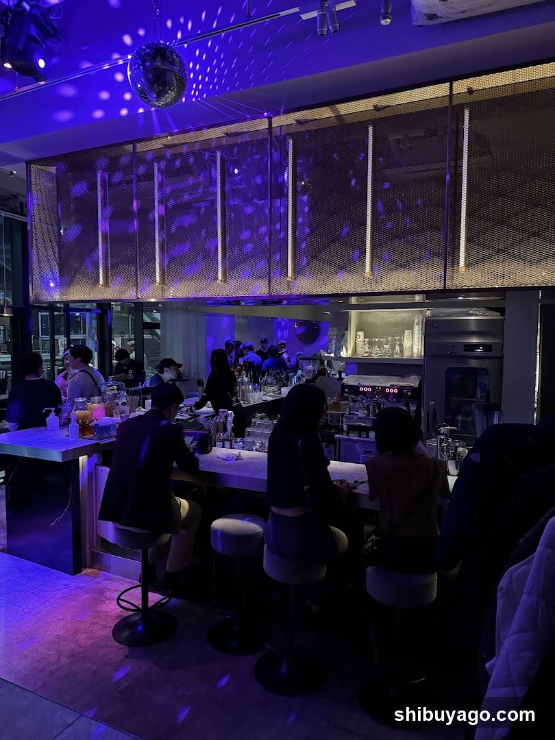 Bar Interior with Disco Ball