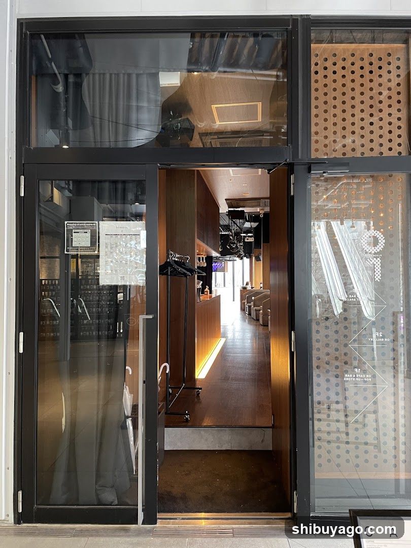 Interior View Through Store Entrance