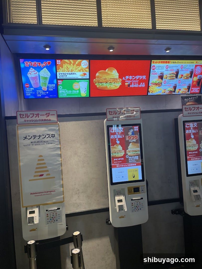 Fast Food Self-Order Kiosk Area