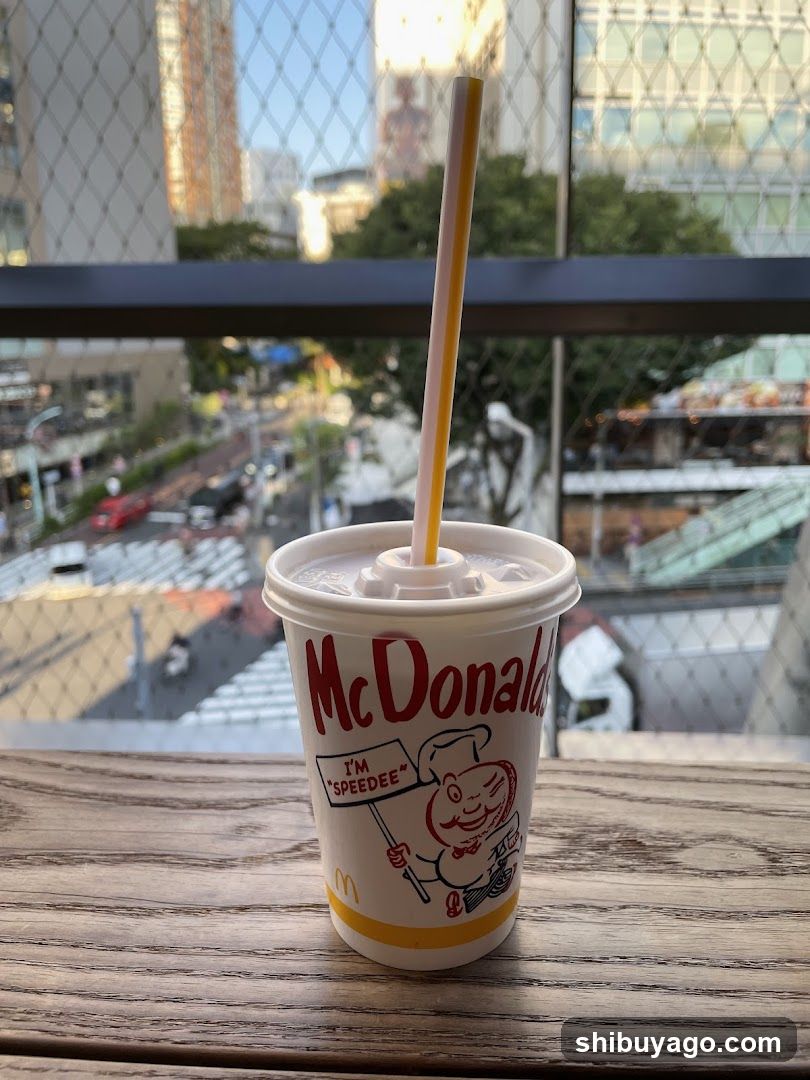 McDonald's Drink with City View