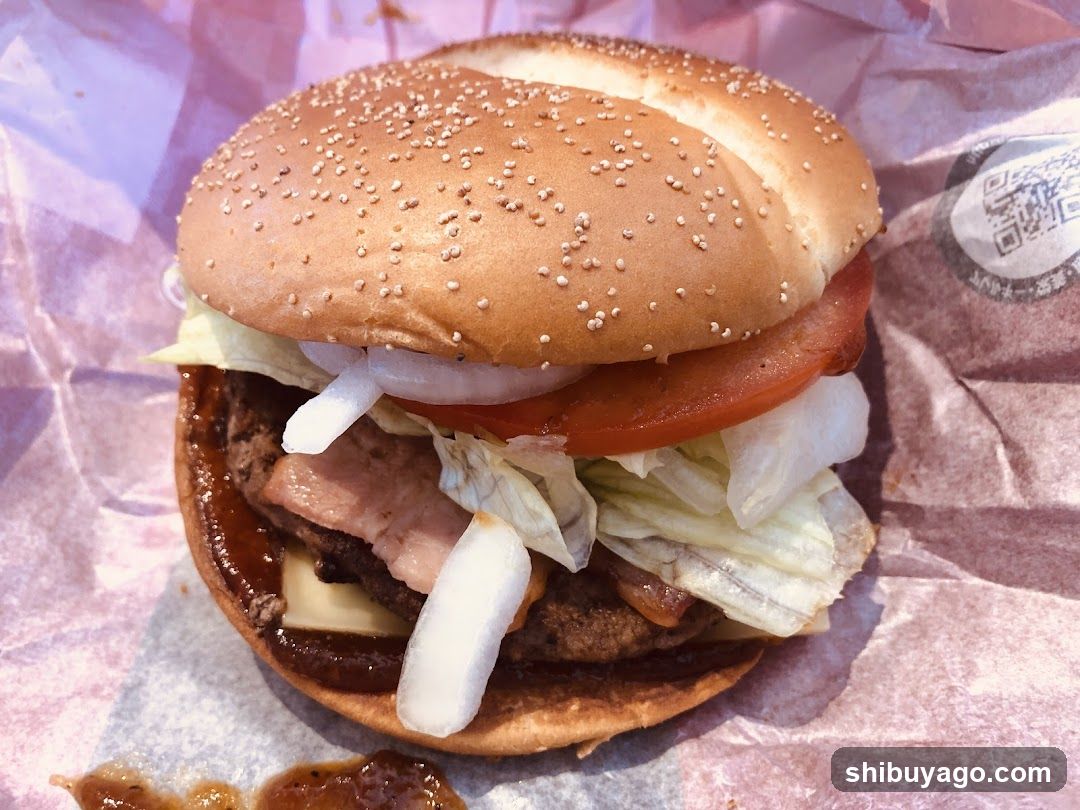 Burger with toppings