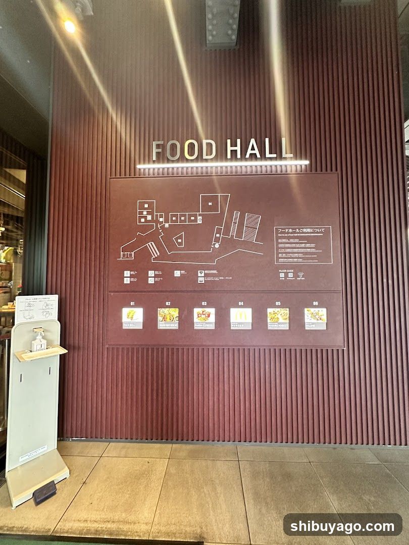 Food Hall Map and Info Board