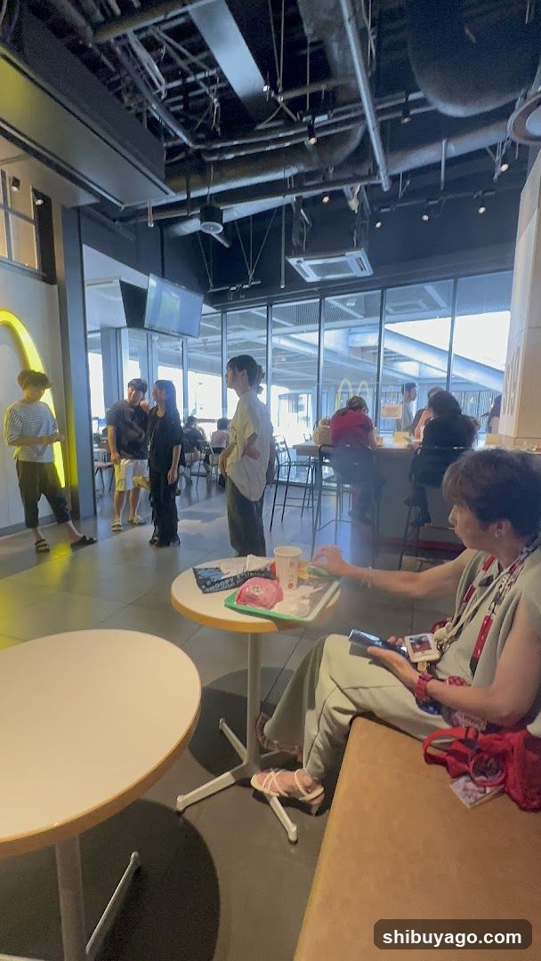 Interior of a modern café or food court