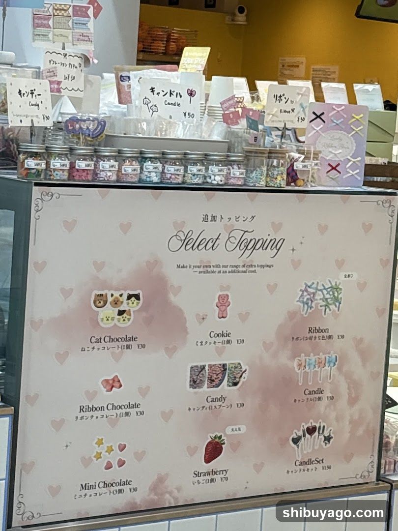 Select Topping Menu Board