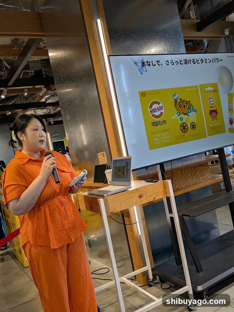 Presentation with Vitamin Products