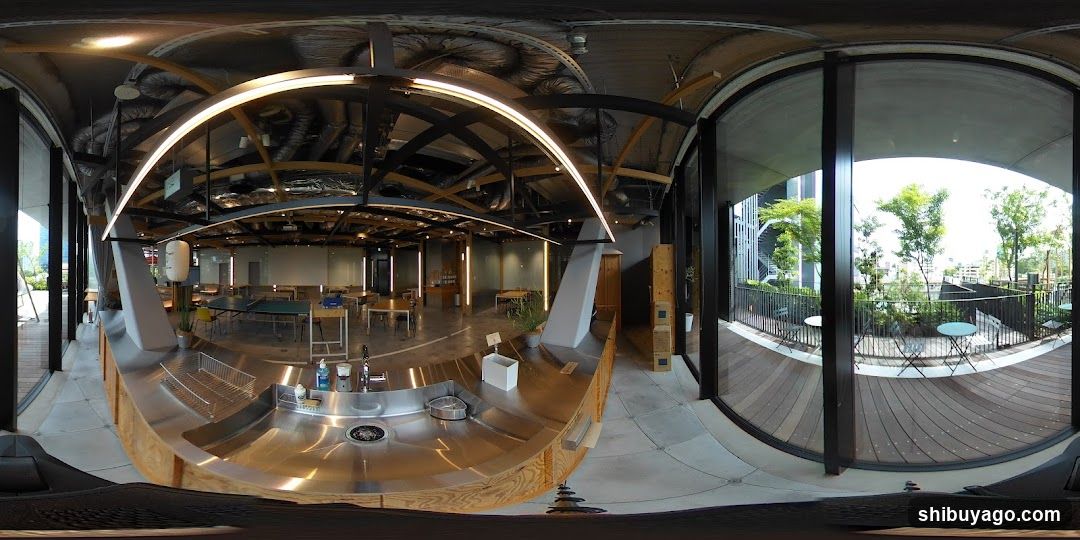 Interior of a modern café or restaurant