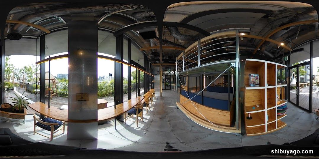 Interior of a modern café or co-working space