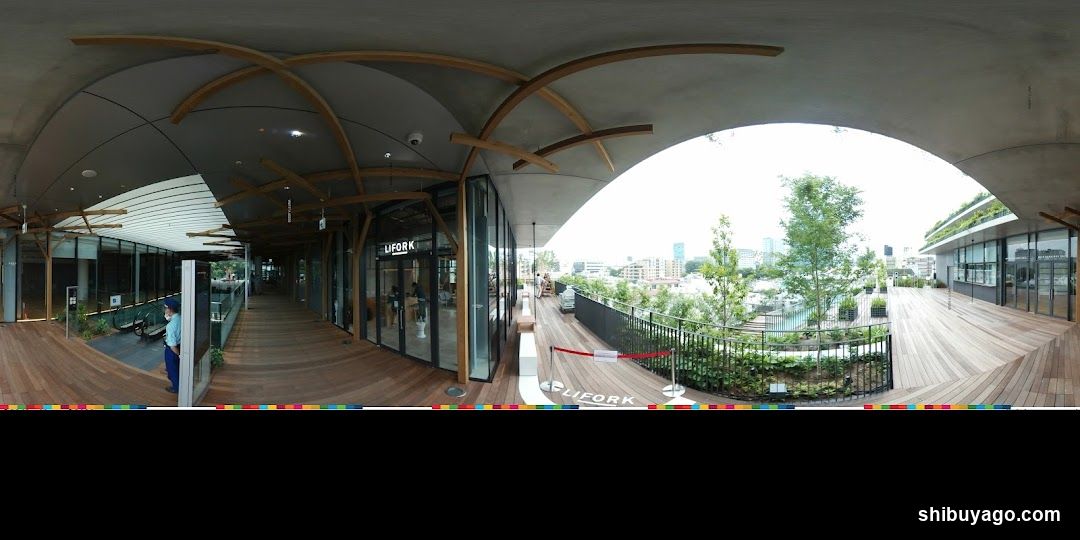 Outdoor Walkway with Storefronts