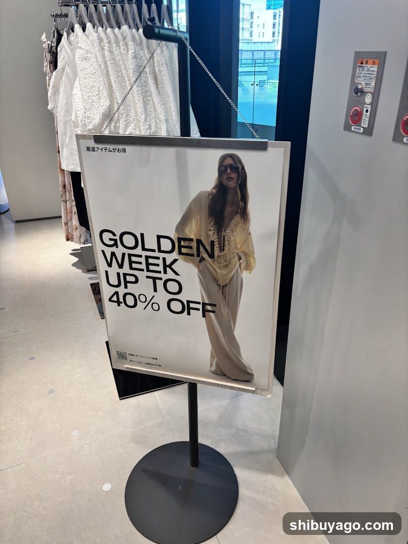 Golden Week Sale Signage