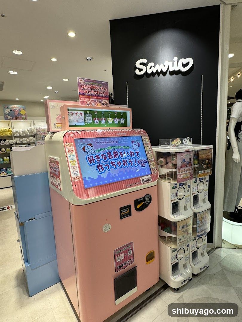 Sanrio Merchandise and Gacha Machines