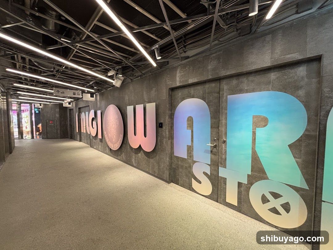Corridor with Wall Art