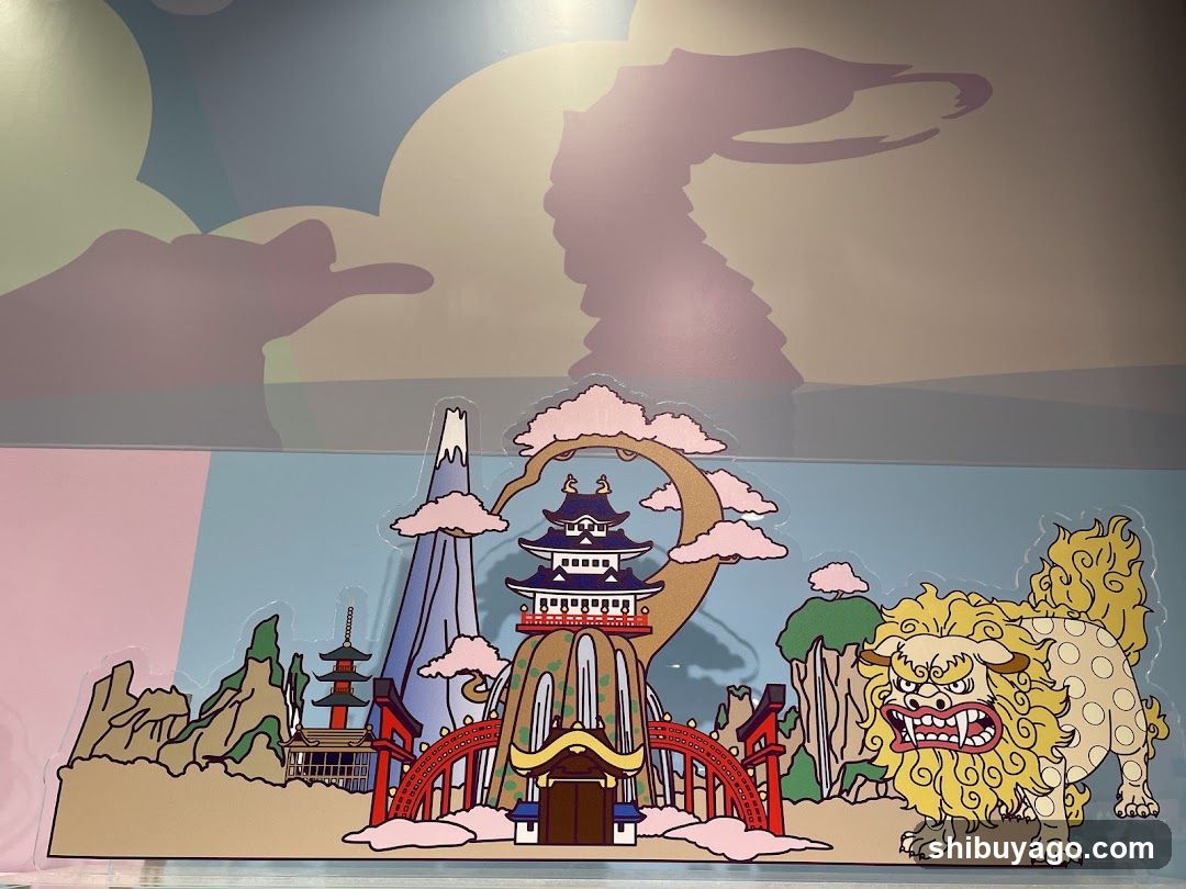 Japanese-inspired diorama display