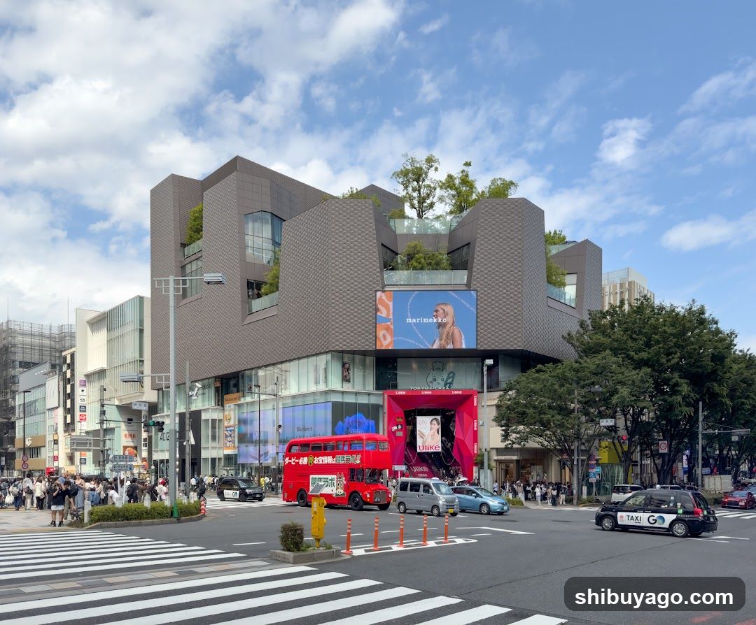 Urban Street Scene with Modern Architecture