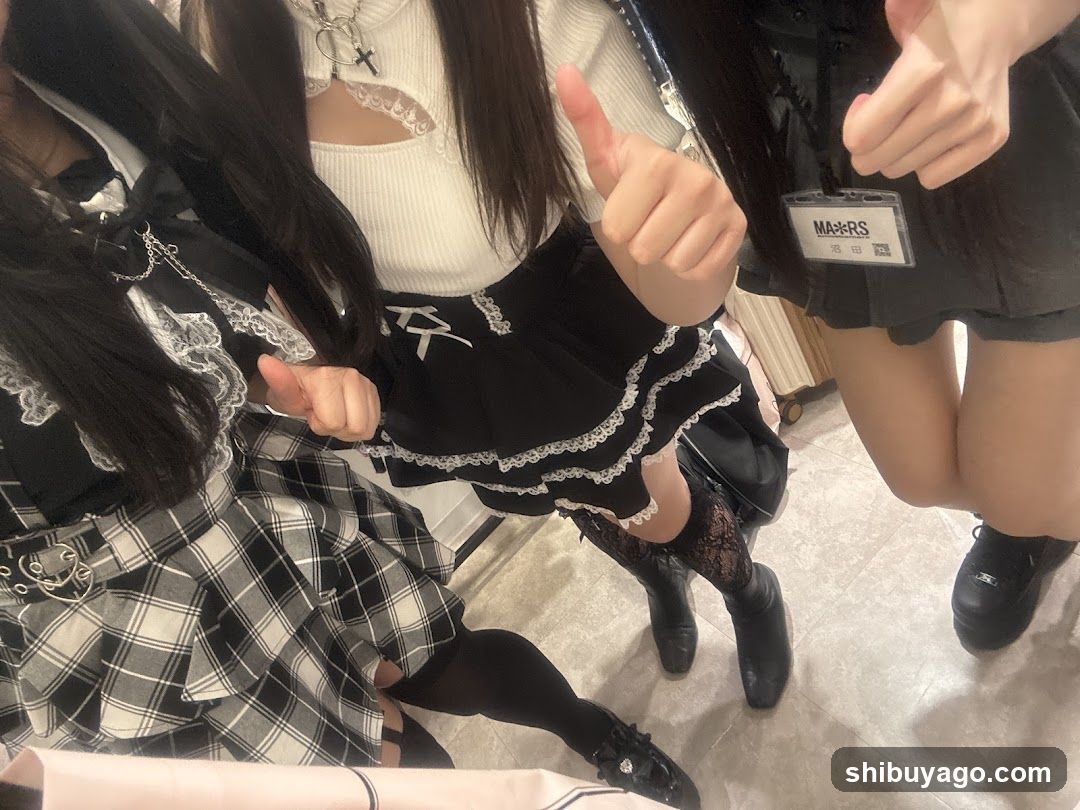 Group of people in fashion attire indoors