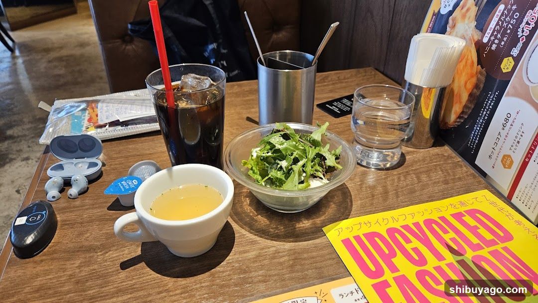 Table Setting with Food and Drinks