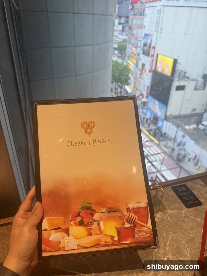 Cheese とはちみつ Menu Board