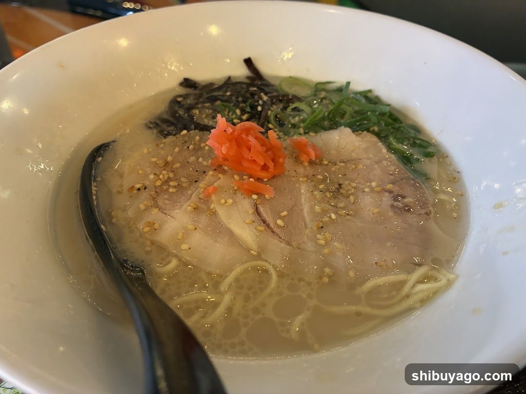 Ramen Bowl with Pork and Sesame Seeds