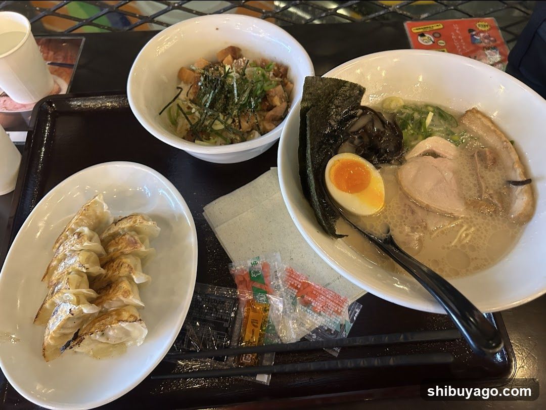 Ramen and Gyoza Meal