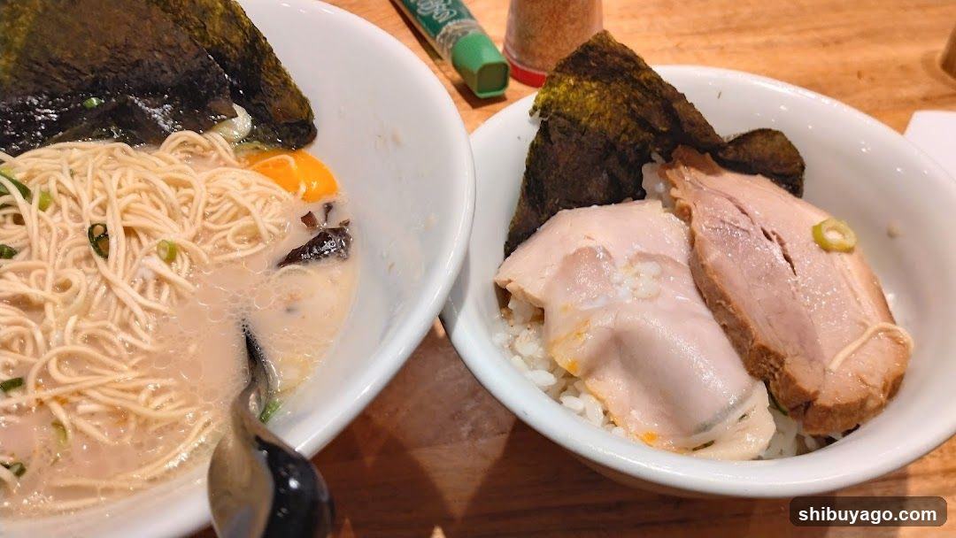 Ramen and Rice Bowl Meal