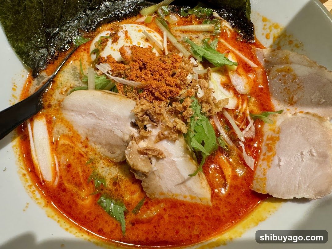 Spicy Ramen Bowl with Pork and Nori